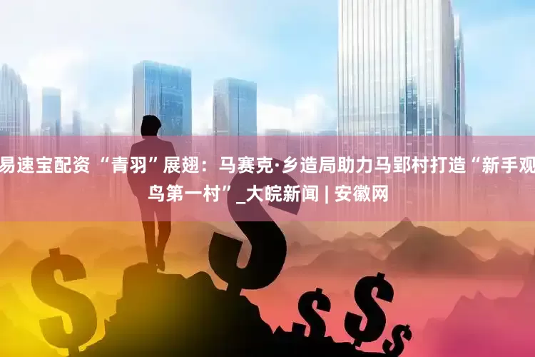 易速宝配资 “青羽”展翅：马赛克·乡造局助力马郢村打造“新手观鸟第一村”_大皖新闻 | 安徽网